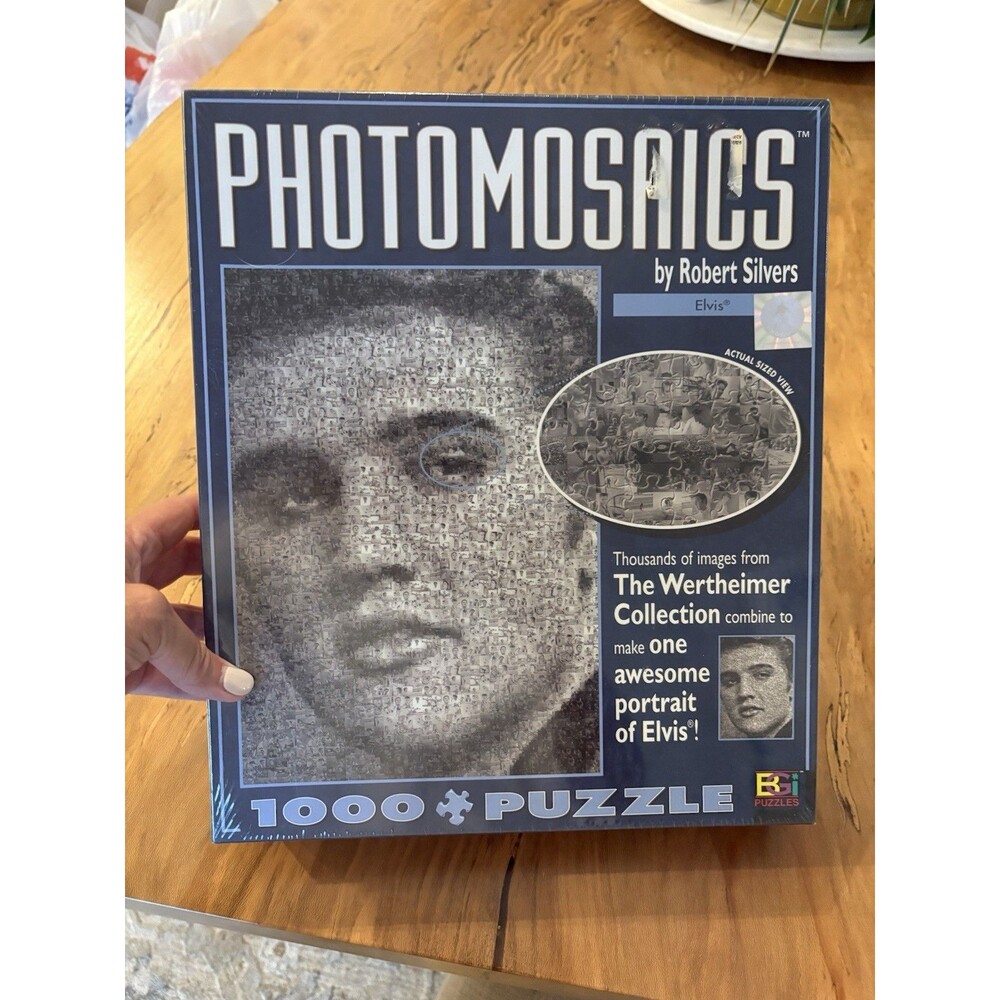 Elvis Jig Saw Puzzle 1000+ Piece Photomosaics By Robert Silvers 27" x 20"